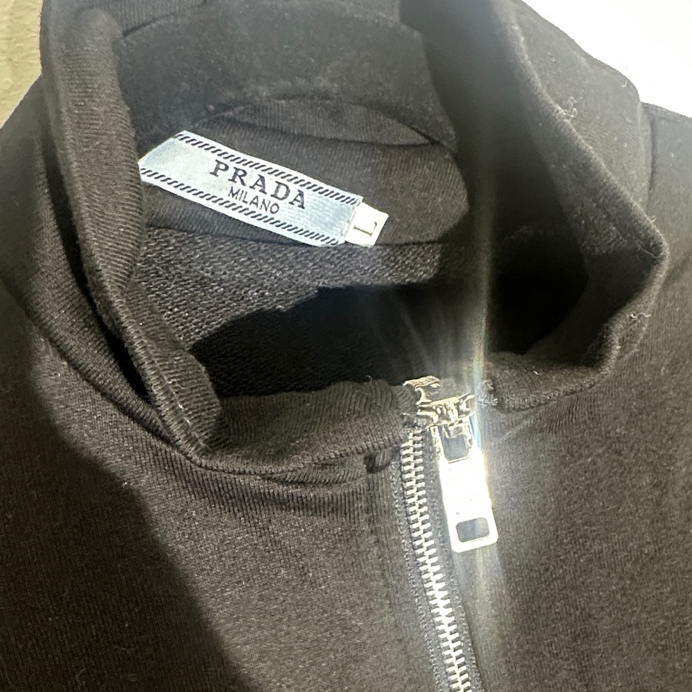 Prada Black Jacket with Red Stripe - Picture 4 of 8